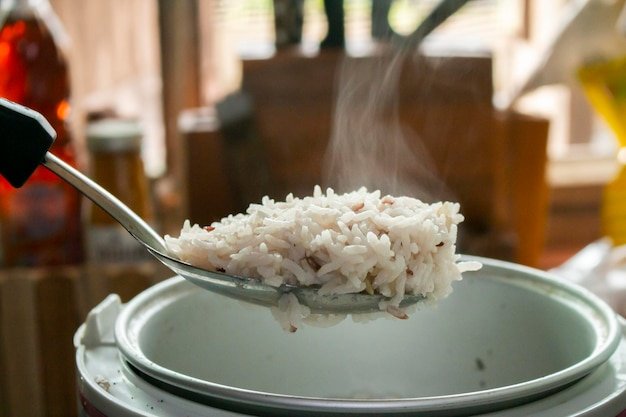Close-up of hand holding ice cream in bowl