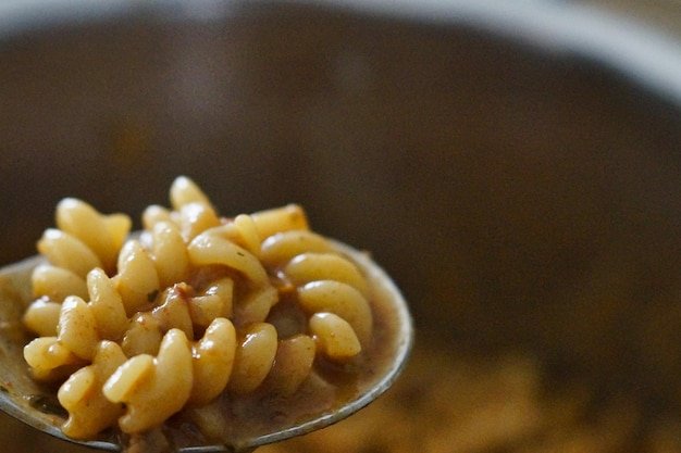 Close-up of pasta in bowl