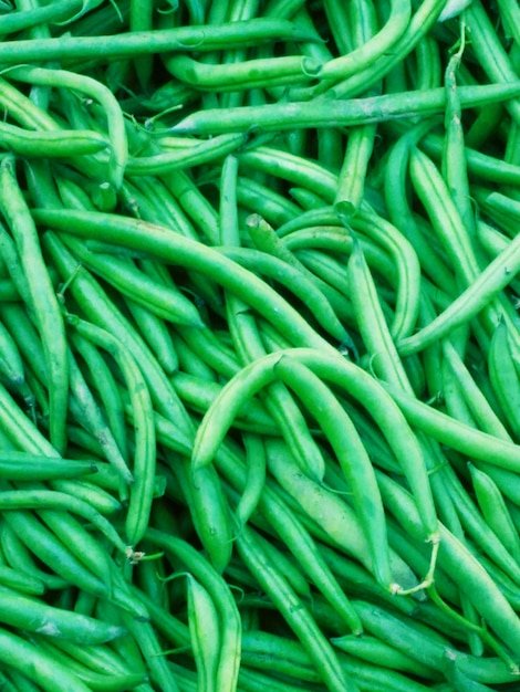 Full frame shot of green beans