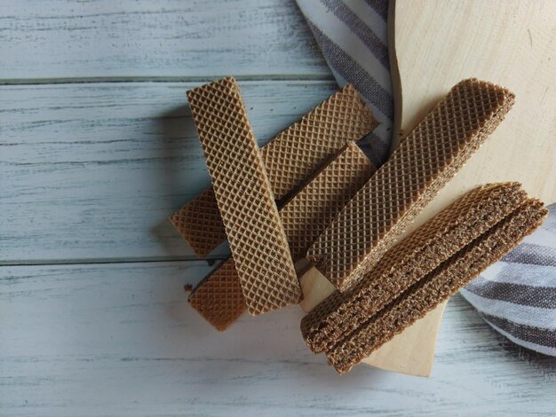 High angle view of coffee on table