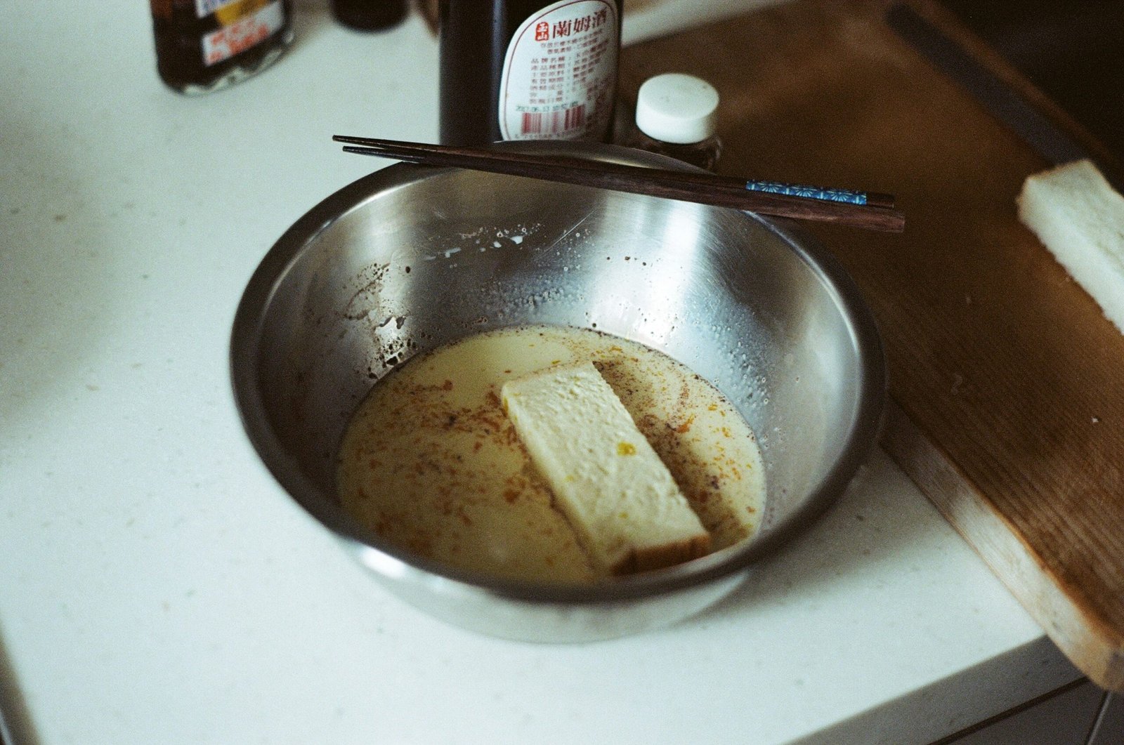 brown bread on stainless steel bowl