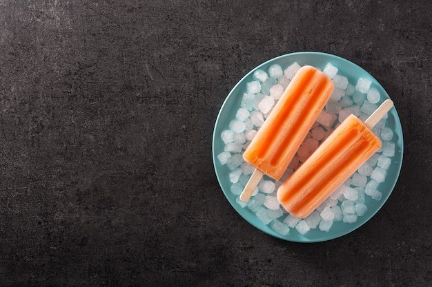 Orange popsicles