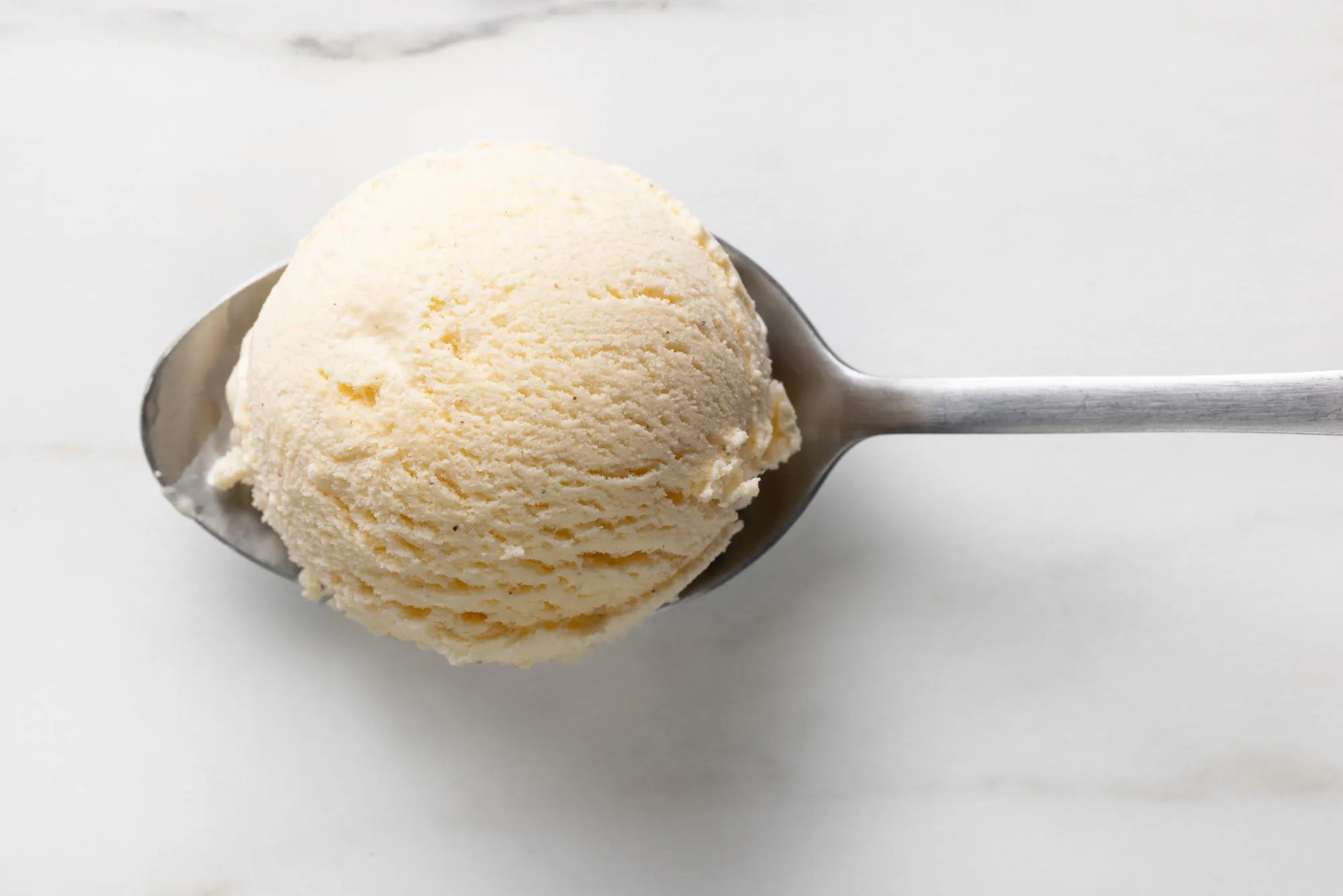Vanilla ice cream ball