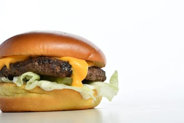 burger with fresh vegetables and cheese
