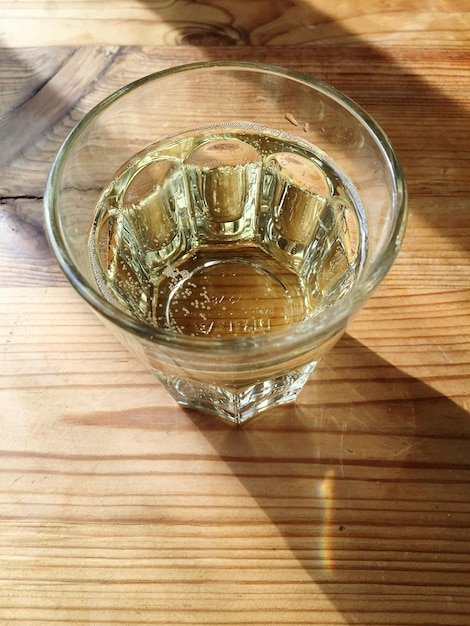 Close-up of food on wooden table
