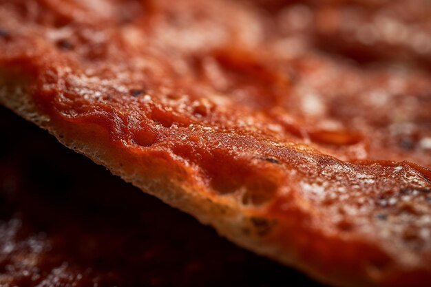 Close Up of Pizza Crust