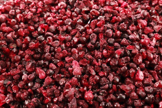 Freeze dried granulated blackberry fruit
