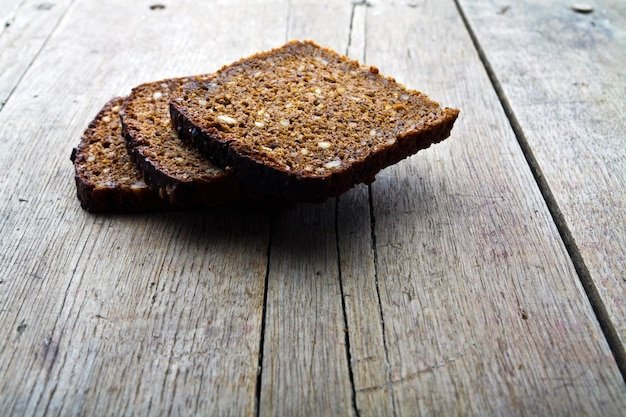 High angle view of bread on table