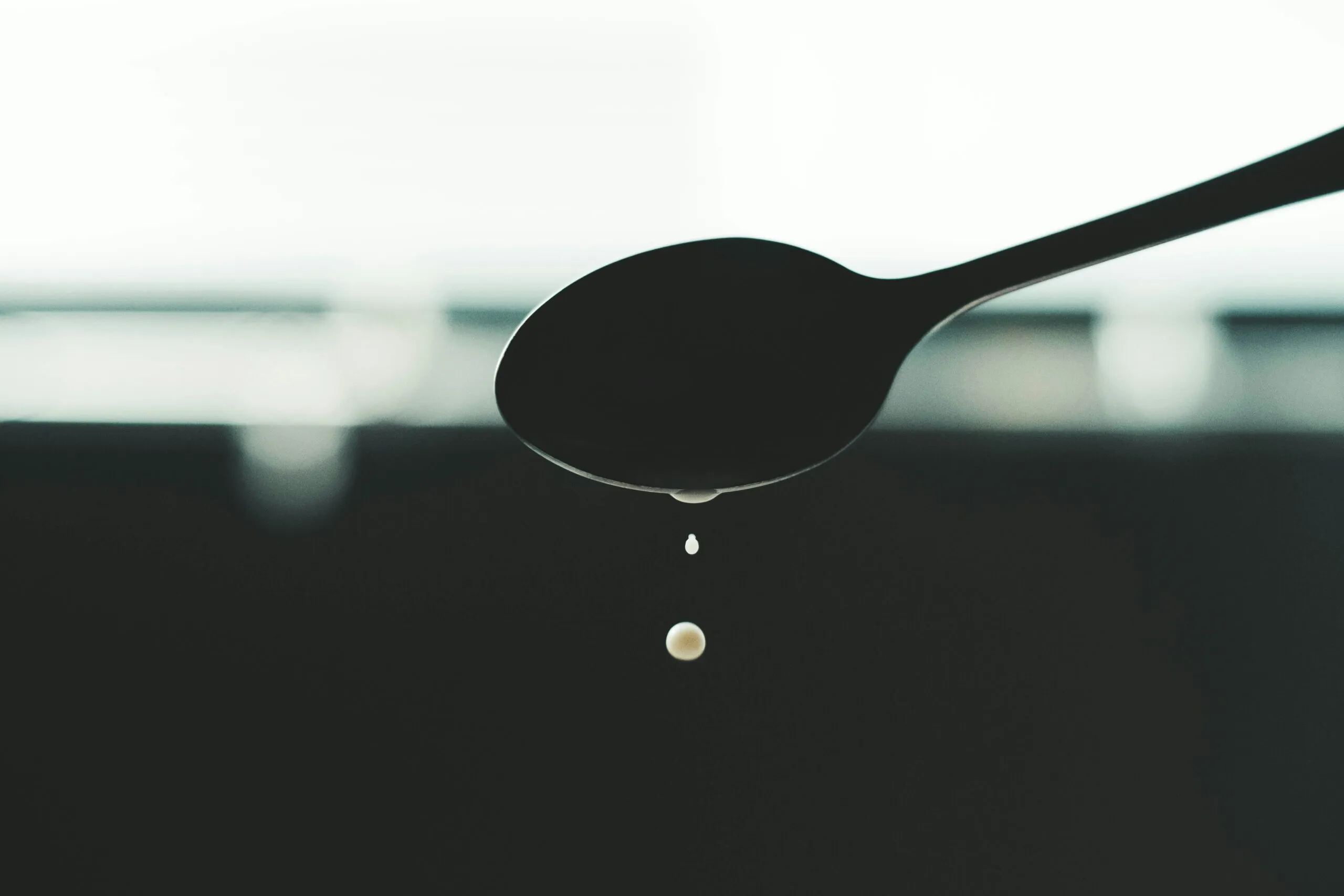 grayscale spoon