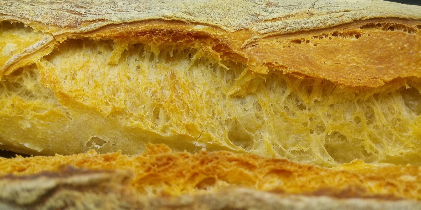a close up of a loaf of bread