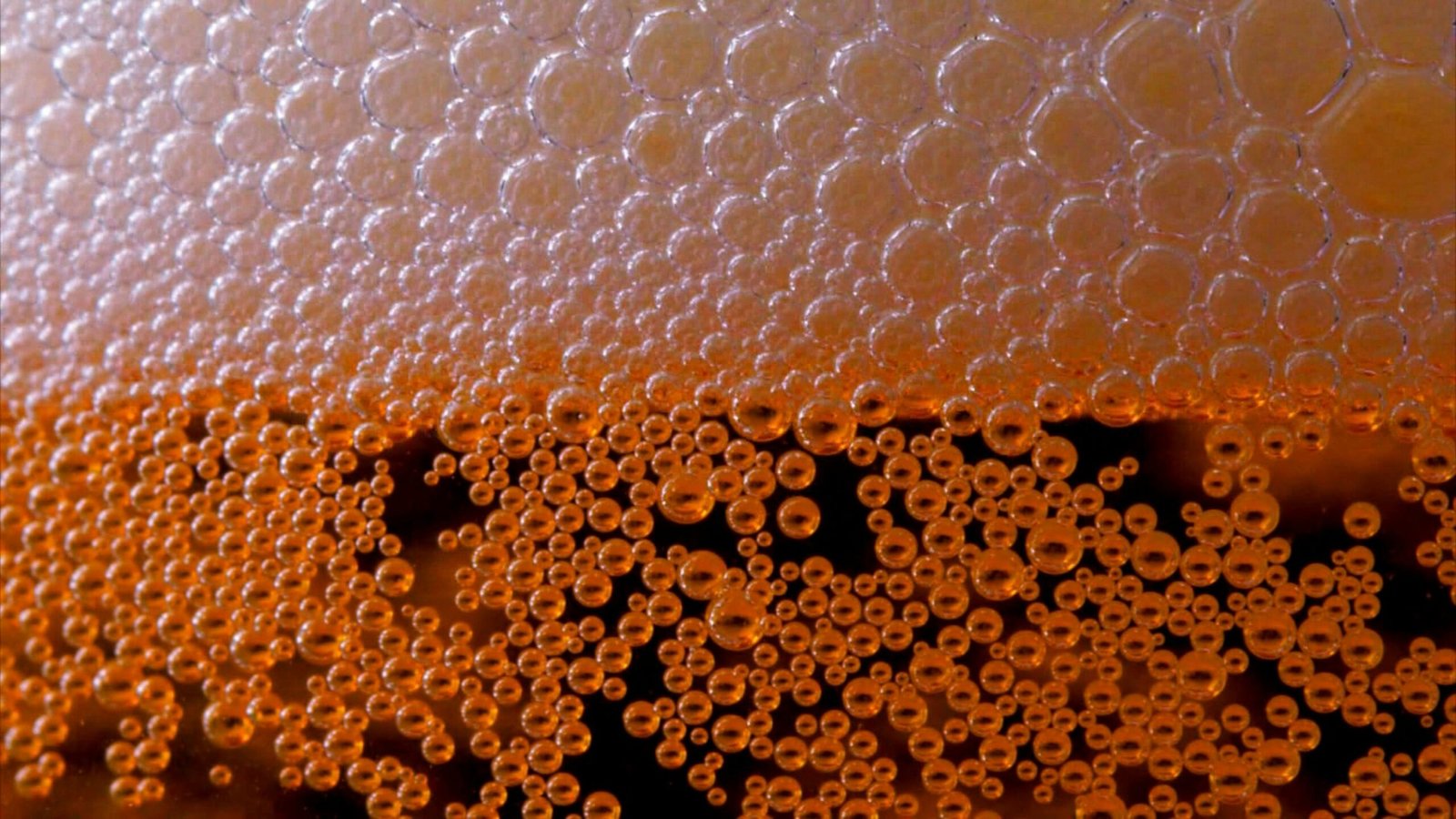a close up of bubbles on a glass