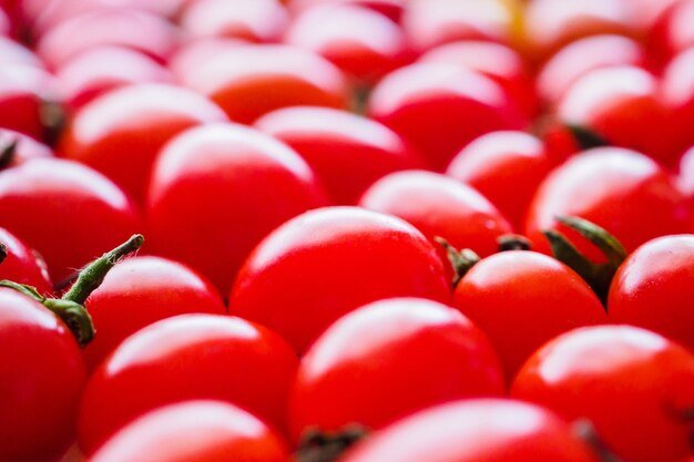 Red ripe organic tomato background