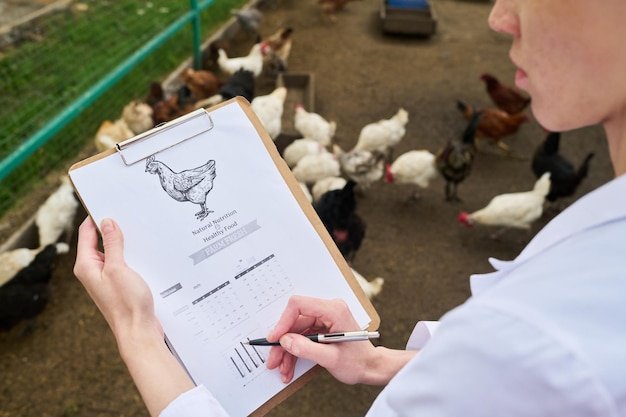 Studying chart of nutrition quality