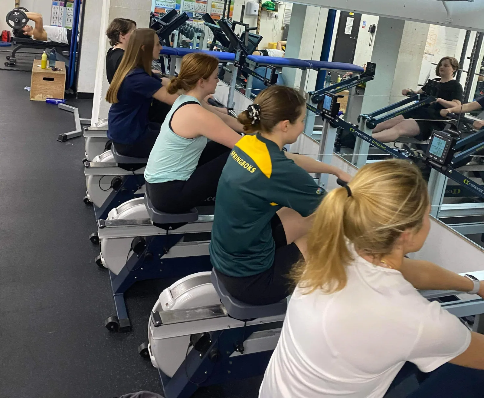 Ergs in the College Gym