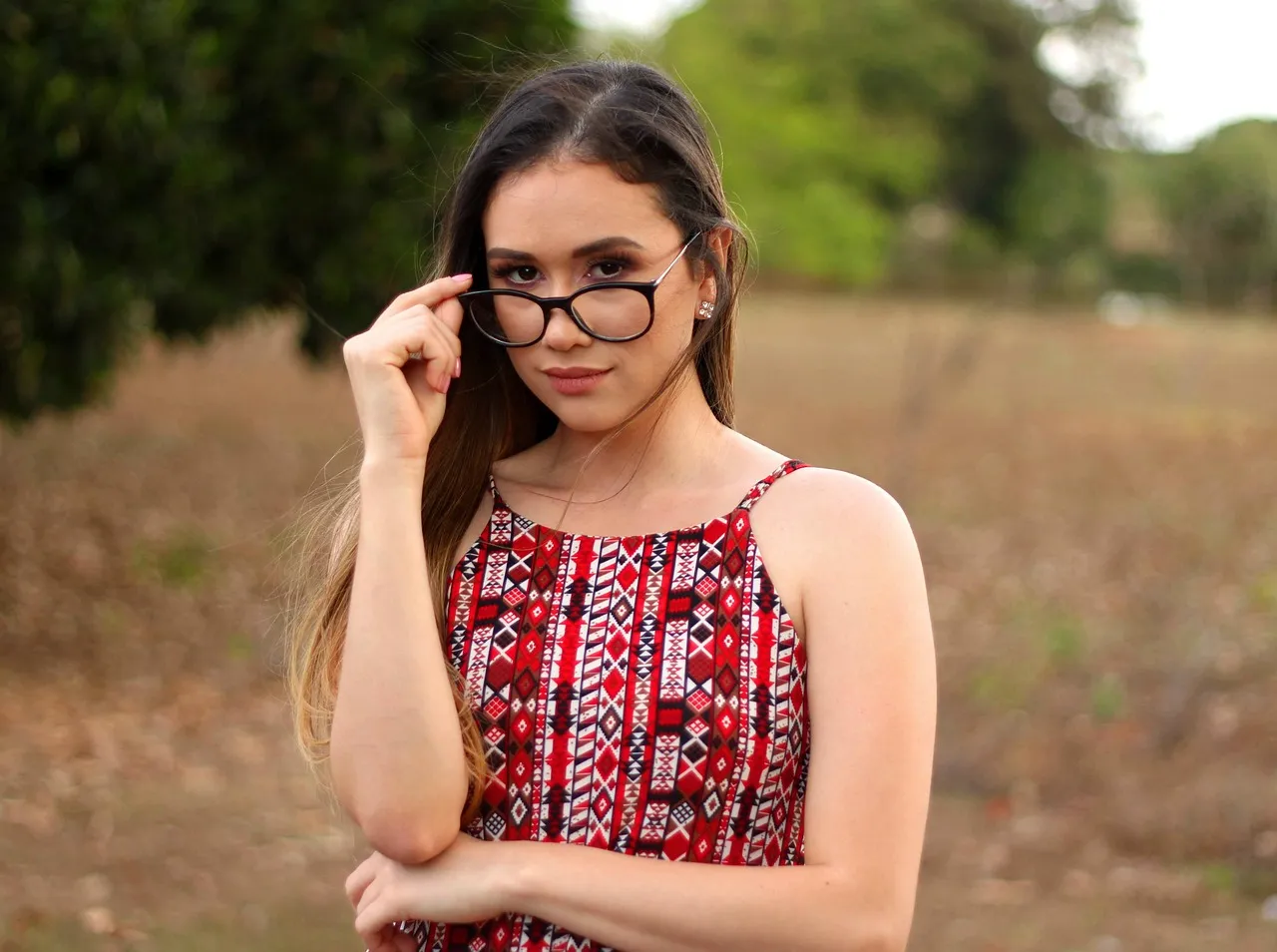 model, woman, female, young, posing, glasses
