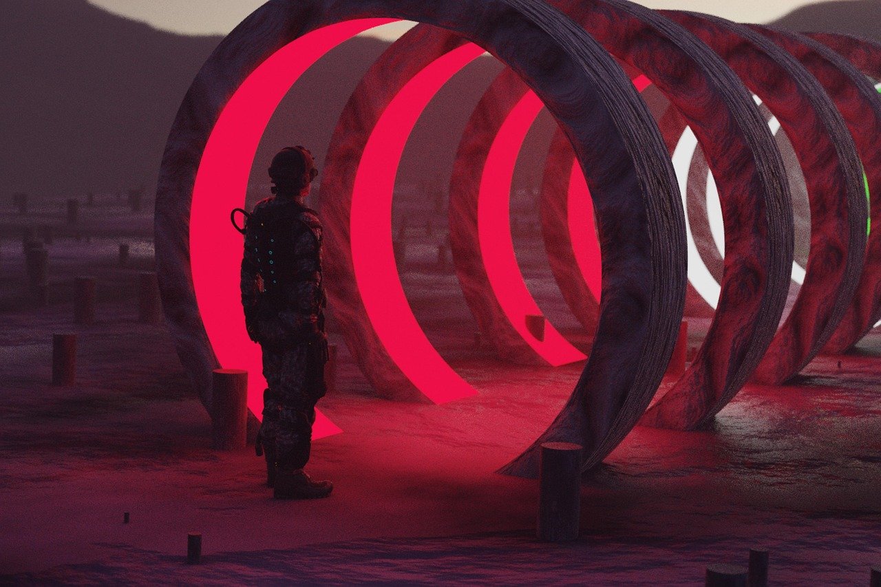 soldier, army, tunnel, lights, neon, training, neon, neon, neon, neon, neon