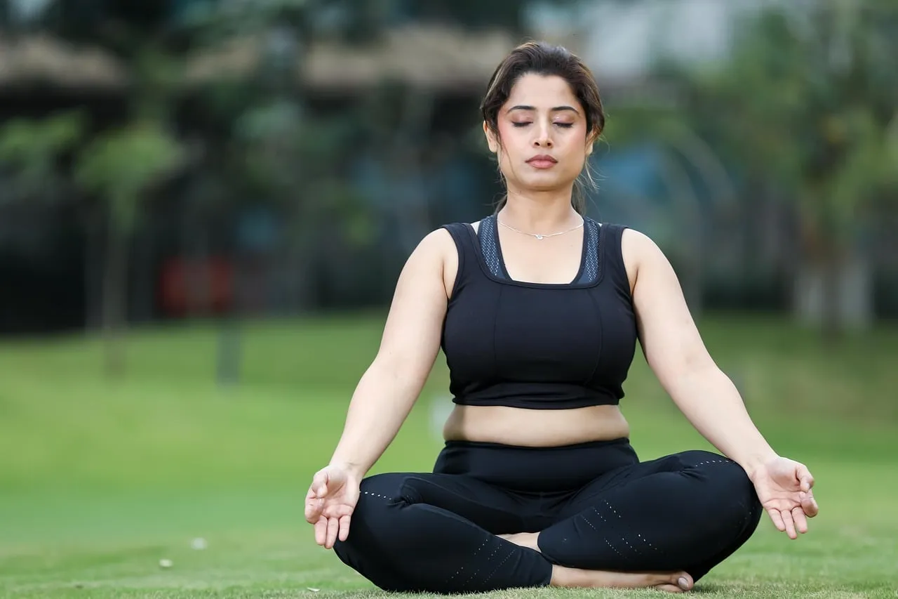 woman, yoga, meditation, well being, exercise