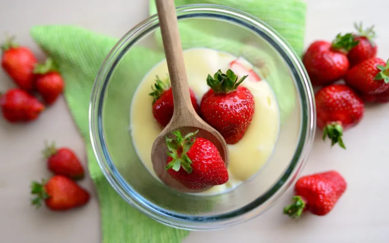 pudding, budyń waniliowy, deser, słodkie danie
