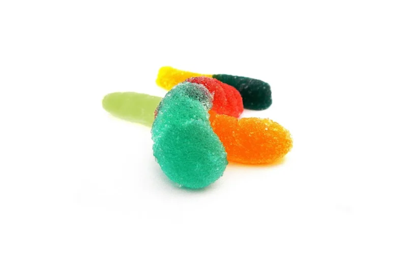 jelly, worms, candy, sugar