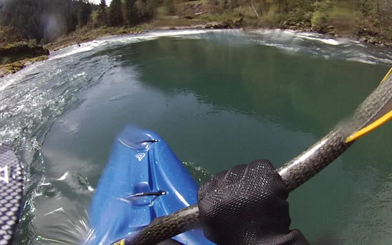 Renowned for outstanding salmon and steelhead fishing and exhilarating whitewater challenges, the North Umpqua River outside of Roseburg offers an ideal setting for many recreational pursuits. The North Umpqua provides the right challenge for all types of rafters and kayakers, from placid Class I waters to roaring Class IV rapids. The best months to raft are May, June and early July. Later in the summer as the water flows decrease, boaters test their rock-maneuvering skills as the rapids become more technical. Almost 34 miles of the North Umpqua have been designated as a Wild and Scenic River and this section has been set aside exclusively for fly-fishing. The 79-mile-long North Umpqua Trail parallels the river and offers visitors challenging hiking and mountain biking experiences. This particular kayaking footage is from a section called ‘the narrows’ and was captured in the spring of 2013. Before you head out to the river employ these simple safety tips: 1. Have the proper gear: dress for the water temperature, not the air temp, have gear that is specifically designed for whitewater, always wear a life jacket/PFD that is designed for whitewater, have a boat that is made for whitewater; 2. Boat with competent people who can not only take care of themselves but have the ability to help you if the need arises; 3. Take the time to learn and practice rescue skills; 4. Don't boat a section of water you are not willing to swim; 5. Leave the alcohol at home; and most importantly. 6. Have fun. How to visit: <a href="http://www.blm.gov/or/resources/recreation/site_info.php?siteid=187" rel="nofollow">www.blm.gov/or/resources/recreation/site_info.php?siteid=187</a>