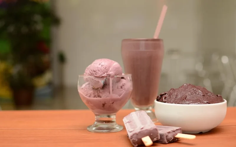 lody, ice cream, lato, brazylia, smaczny, pyszny, jeść, słodkie, piłka, deser, miska, natura, lodziarnia, acai